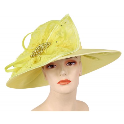 's Church Hat  Derby hat  Pink  Lt.Yellow HL62  eb-13714868